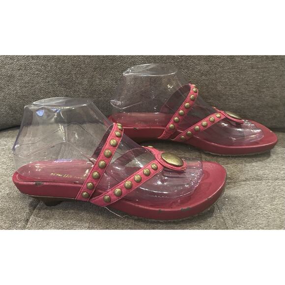 Dessert Red Studded Sandals size 6M - Picture 4 of 6